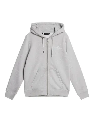W Alpha Zip Hood / Light Grey Melange