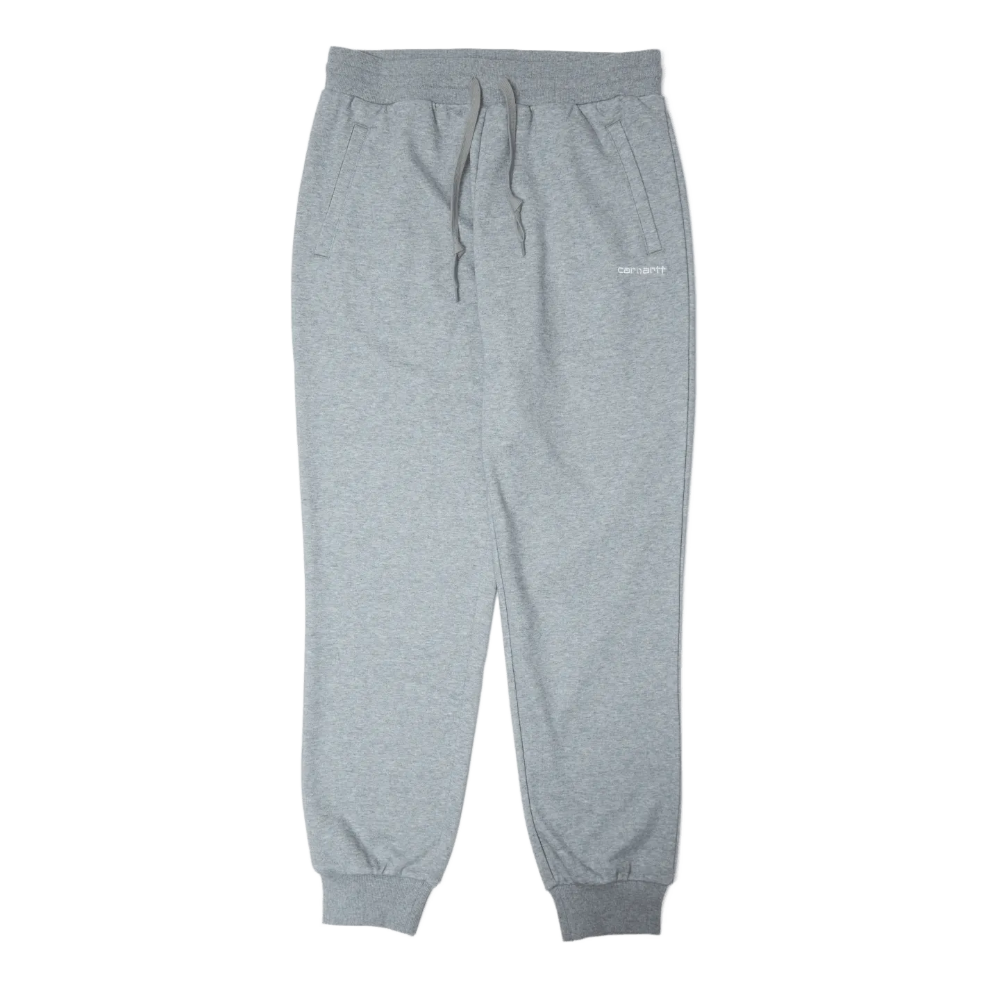 W' Script Embroidery Swt Pant  Grey Heather / White