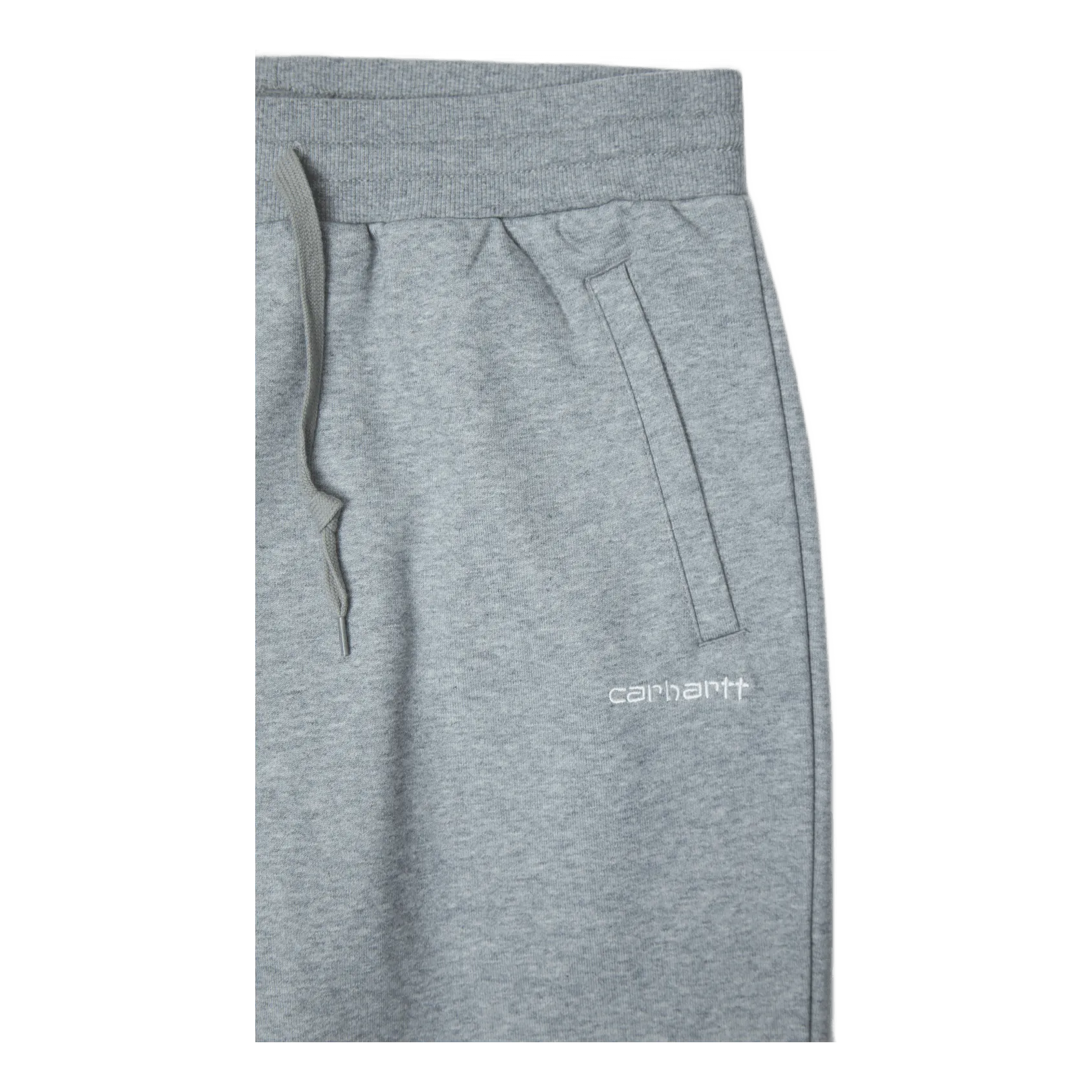 W' Script Embroidery Swt Pant  Grey Heather / White