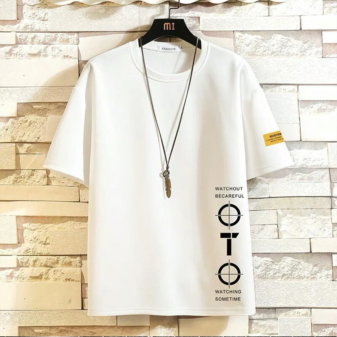 Watchout Printed Drop-Shoulder